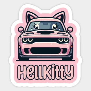 Cute Hellcat Kitten Sticker